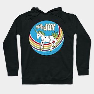 Jump into Joy Rainbow Unicorn — Dancing Uniquorn Illustration series Hoodie